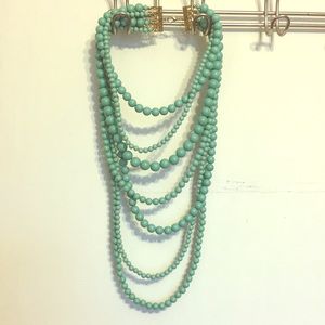 Easter Egg Green Statement Necklace